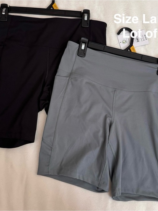 Athletic Works Pants - Athletic Works Women's  High Rise Bike Shorts, Large, Lot of 2